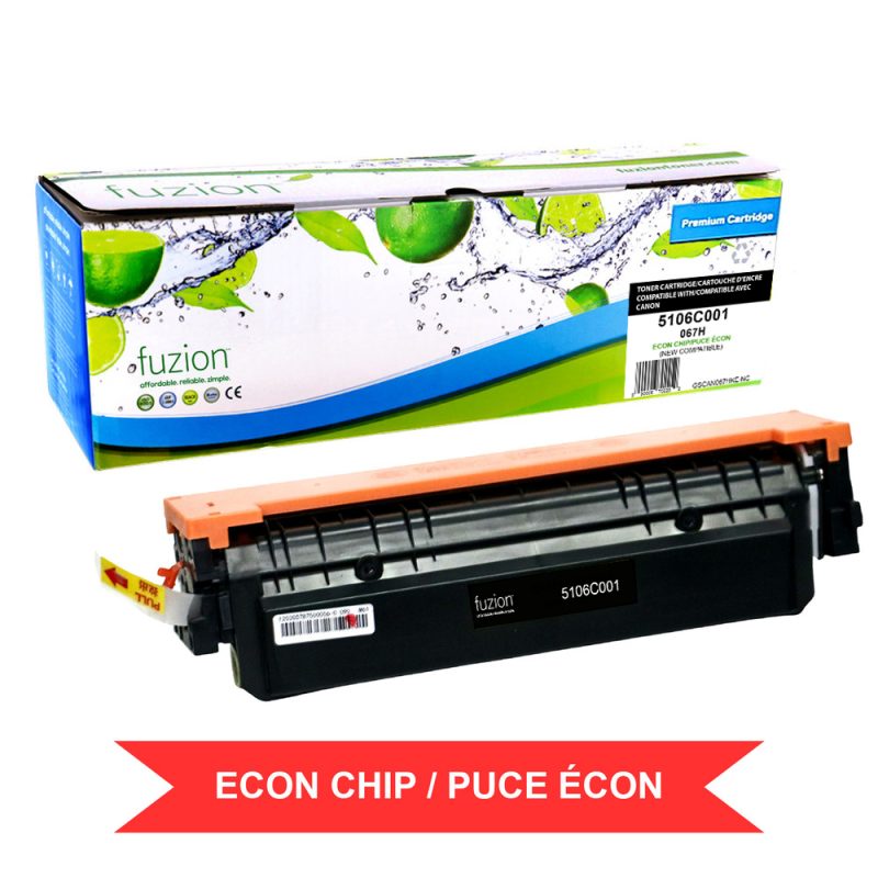 Canon 5106C001 (067H) w/ ECON chip Toner Compatible à haut rendement - Black
