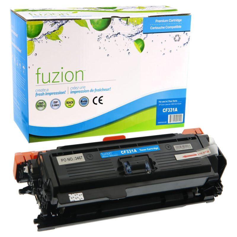 HP CF331A (654A) Toner Reconditionné - Cyan