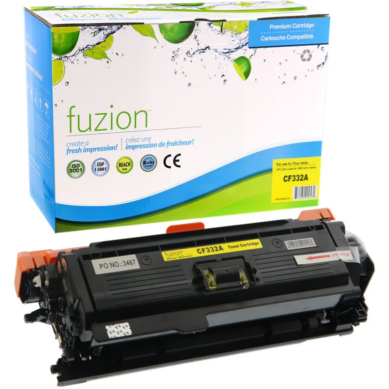 HP CF332A (654A) Toner Compatible - Yellow