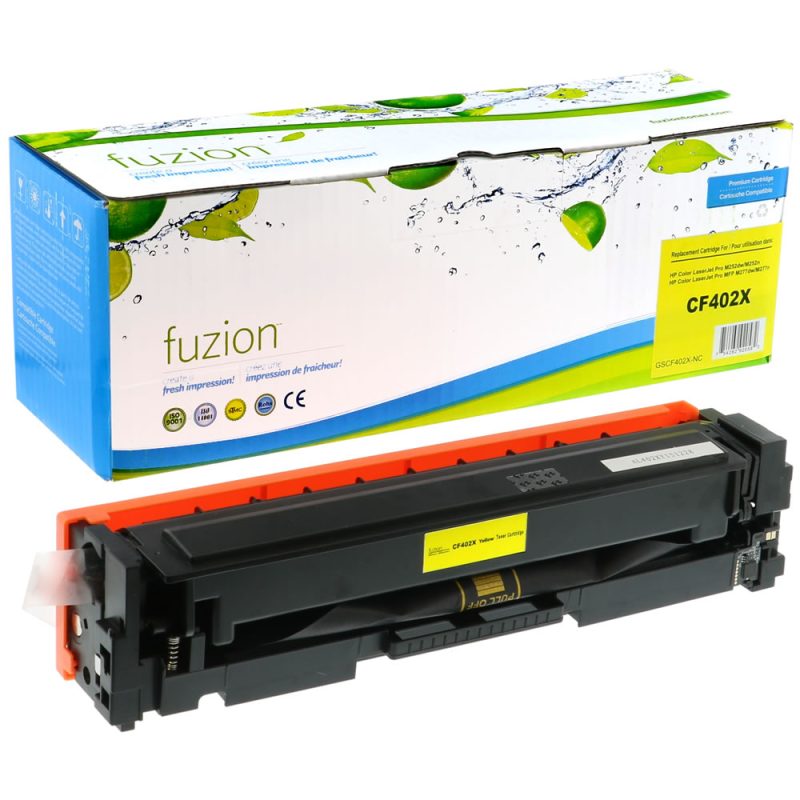 HP CF402X (201X) Toner Compatible à haut rendement - Yellow