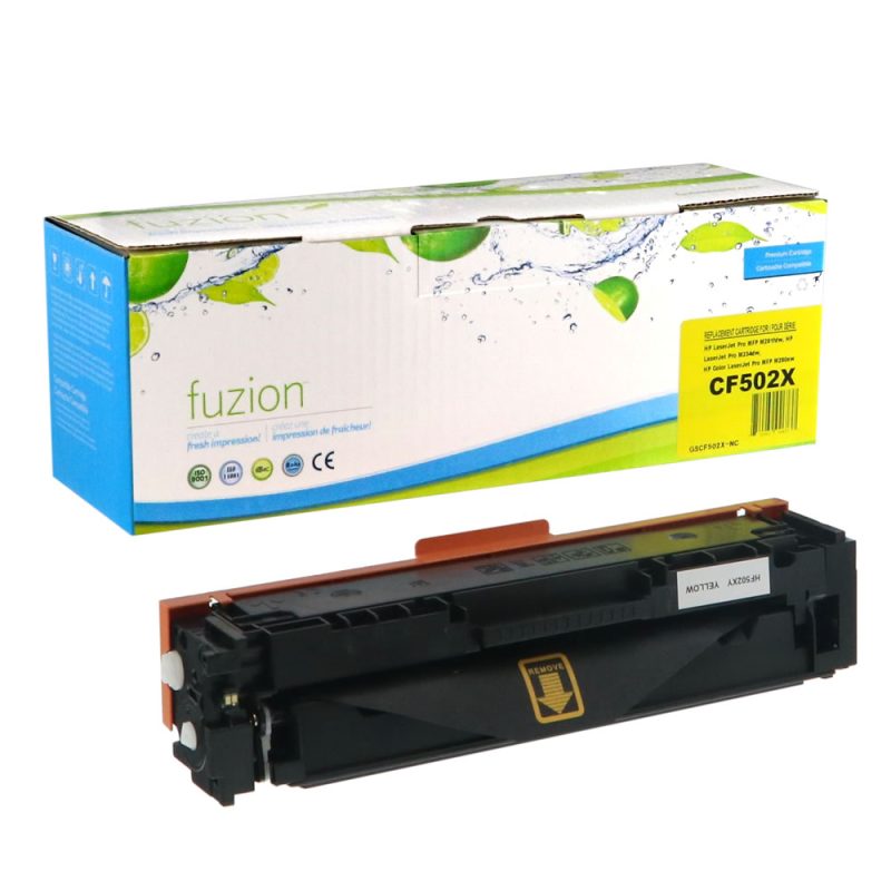 HP CF502X (202X) Toner Compatible à haut rendement - Yellow