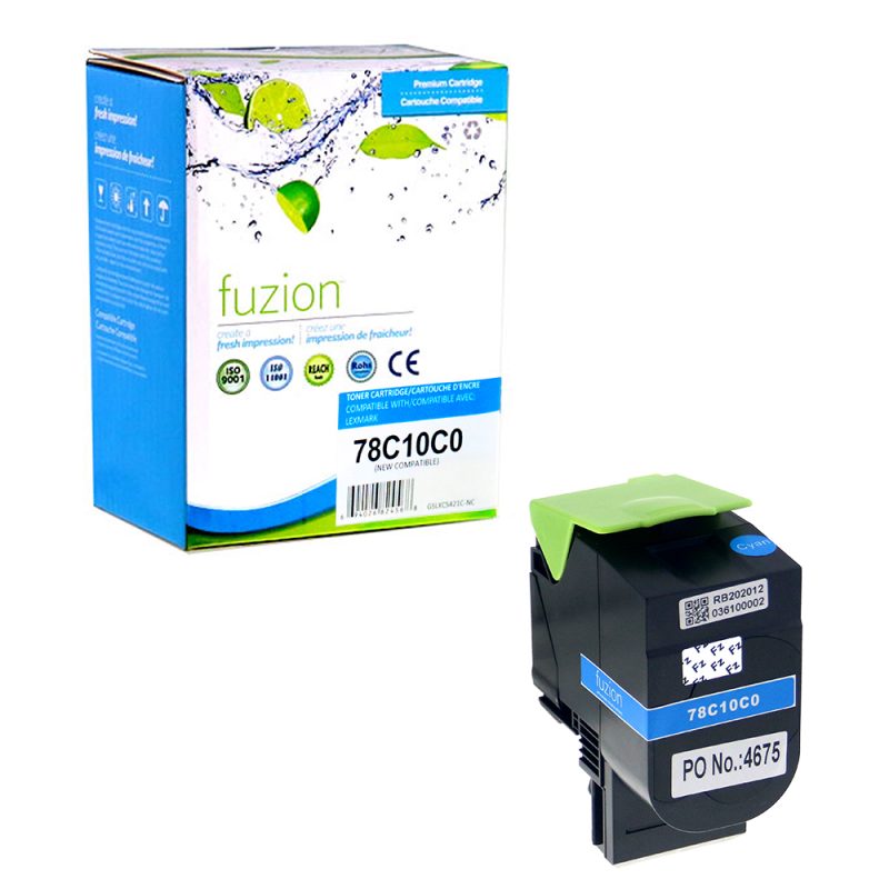 Lexmark 78C10C0 Toner Compatible - Cyan