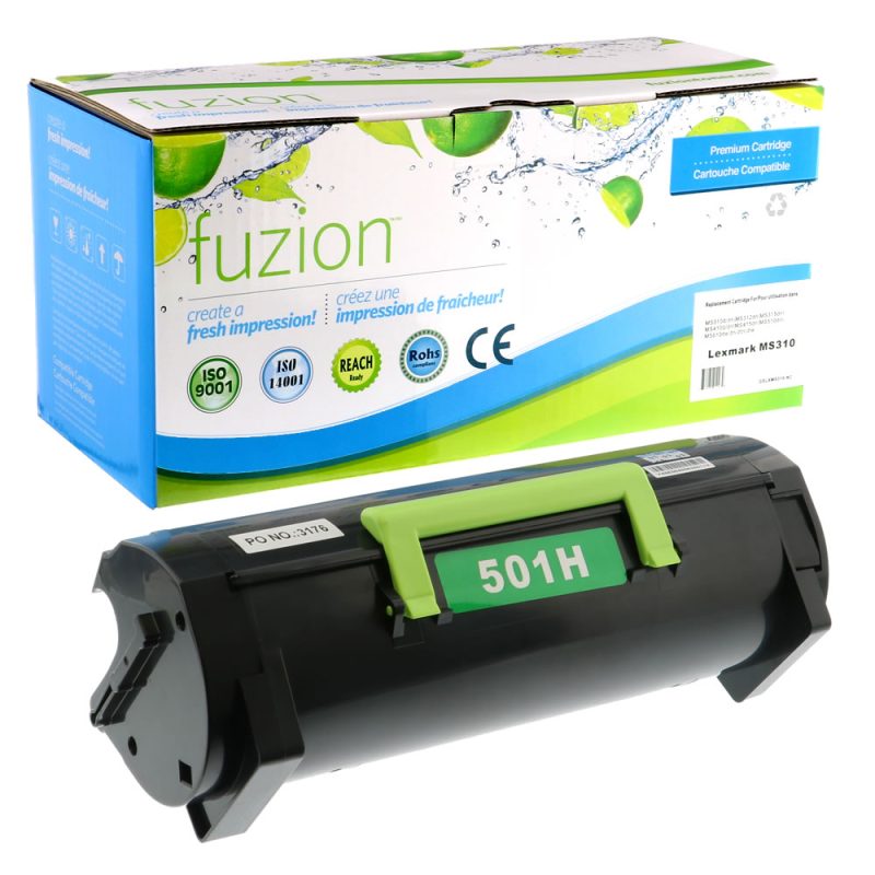 Lexmark 50F1H00 Toner Compatible à haut rendement - Black