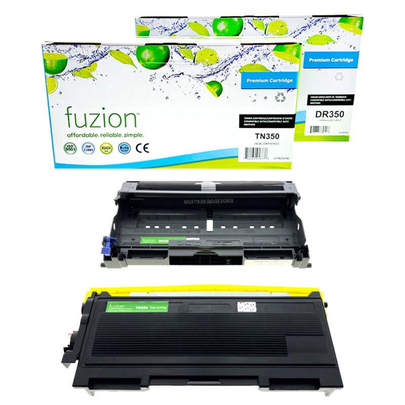 Brother TN350 / DR350 Ensemble de toner et drum compatible