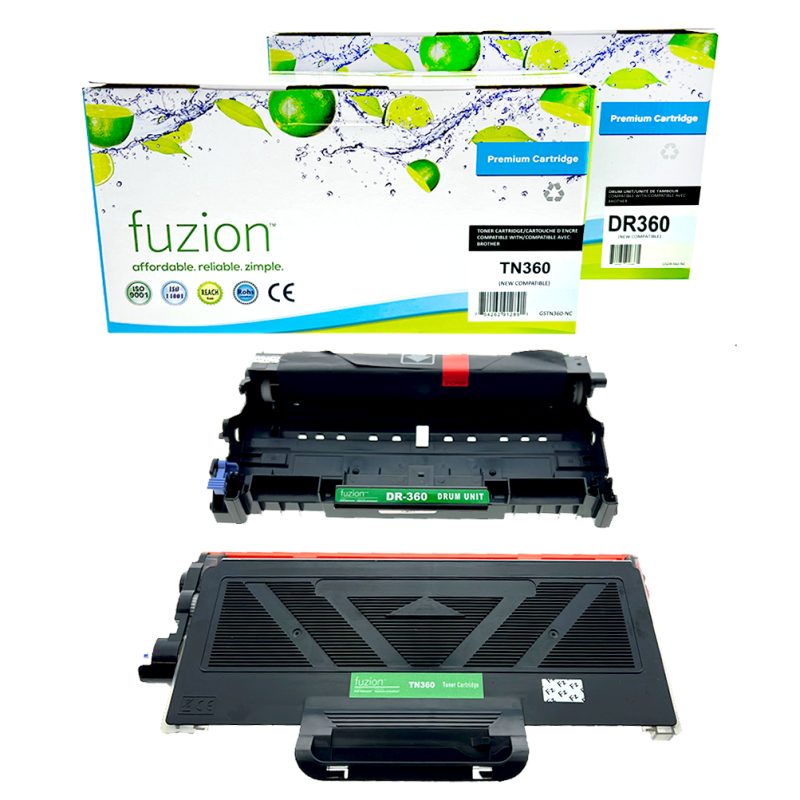 Brother TN360 / DR360 Ensemble de toner et drum compatible