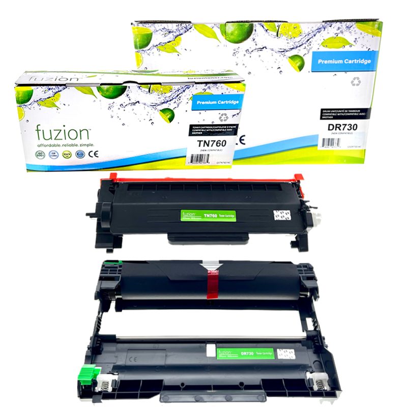 Brother TN760 / DR730 Ensemble de toner et drum compatible