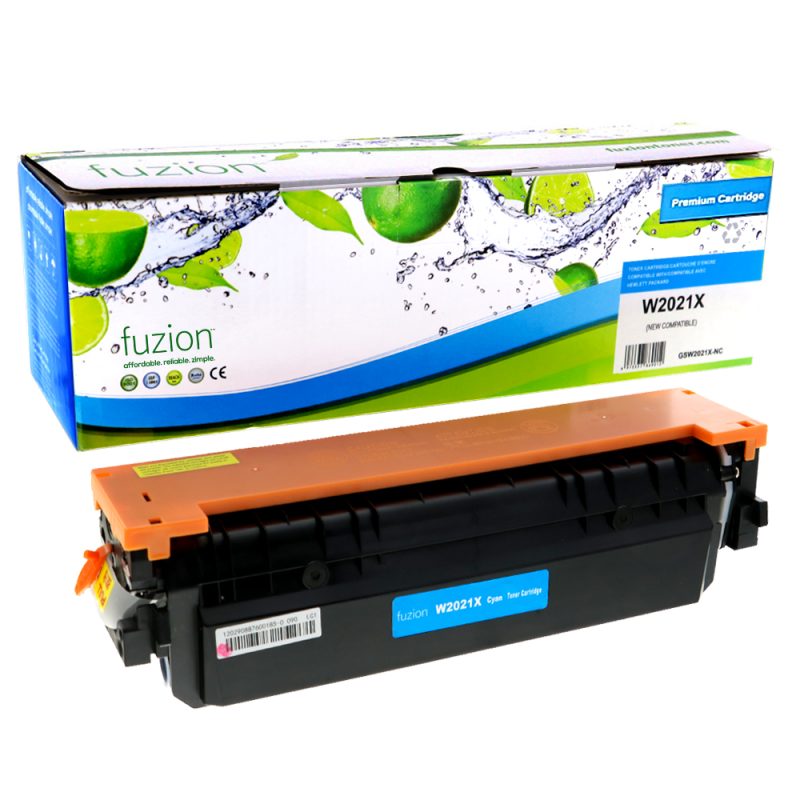 HP W2021X (414X) Toner Compatible à haut rendement - Cyan