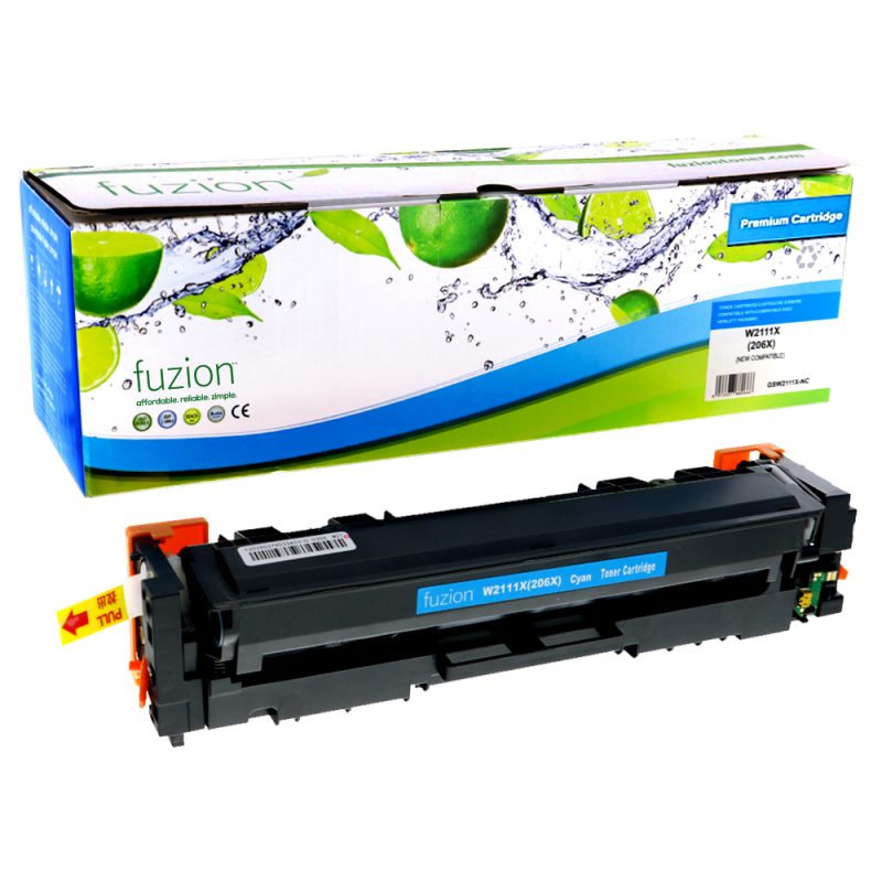 HP W2111X (206X) Toner Compatible à haut rendement - Cyan