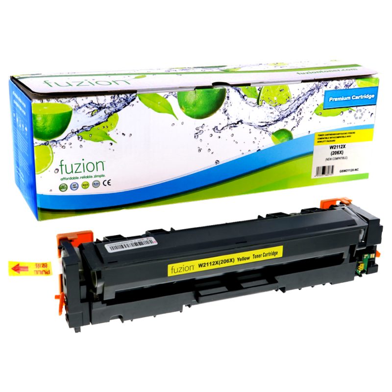 HP W2112X (206X) Toner Compatible à haut rendement - Yellow