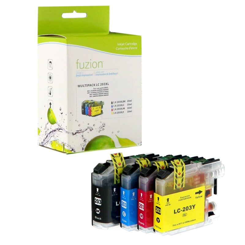 Brother LC203XL Ensemble de cartouches compatibles - XL C/K/M/Y