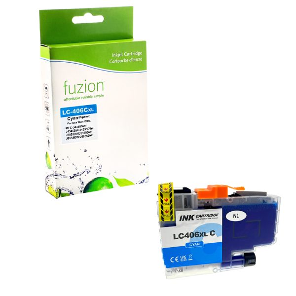 Brother LC406XLCS Cartouche Compatible - Cyan