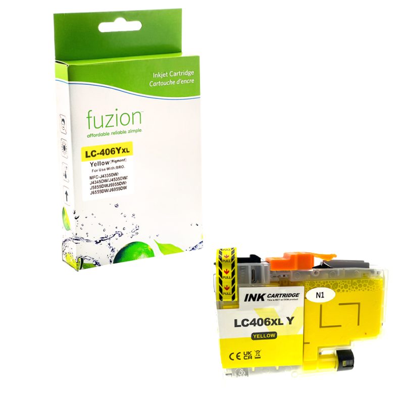 Brother LC406XLYS Cartouche Compatible - Yellow