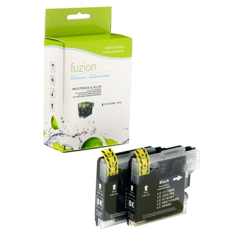 Brother LC612PKS Ensemble de 2 cartouches compatibles - Noir